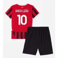 AC Milan Rafael Leao #10 Hemmatröja Barn 2024-25 Kortärmad (+ Korta byxor)